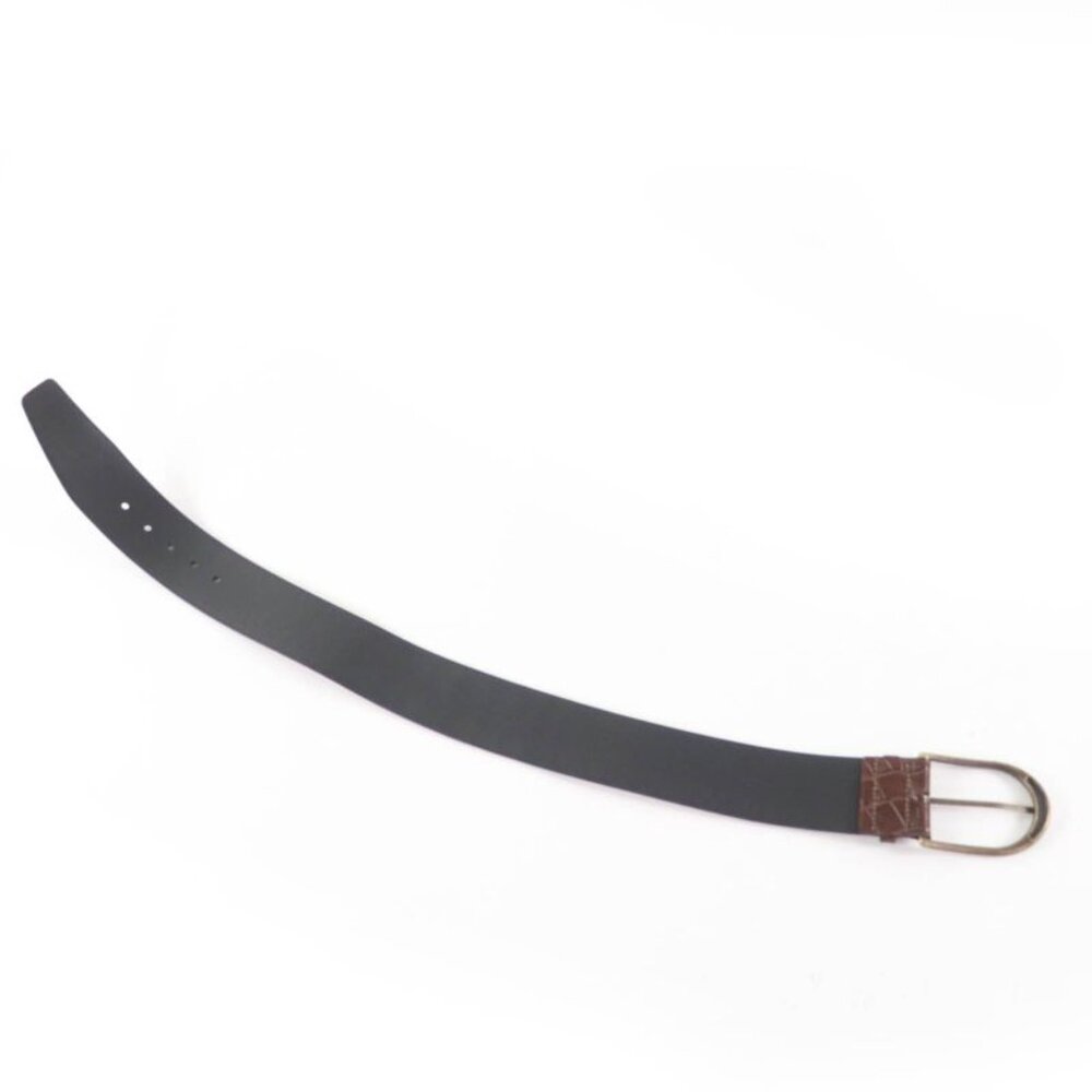 Saint Laurent Logo Croc Shape Pressed Leather Belt Brown 65 Storage - Picture 8 of 10